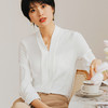 气质白色长袖衬衫女春季时尚百搭西装职业装正装衬衣工作服 商品缩略图0