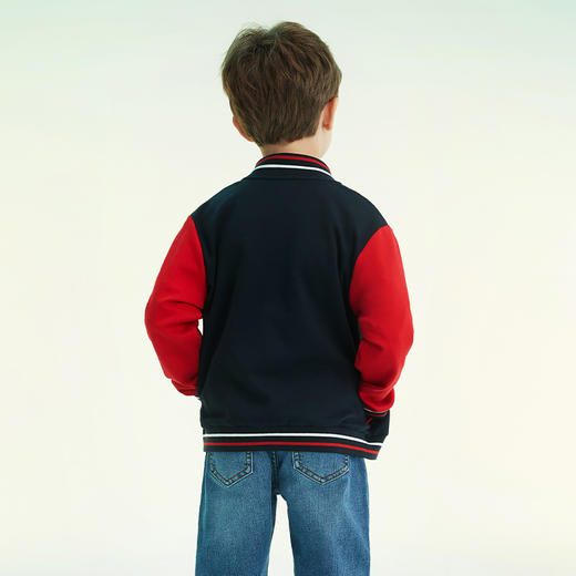 mettekids儿童外套男童棒球服2022春季新款洋气时髦潮酷运动上衣 商品图3