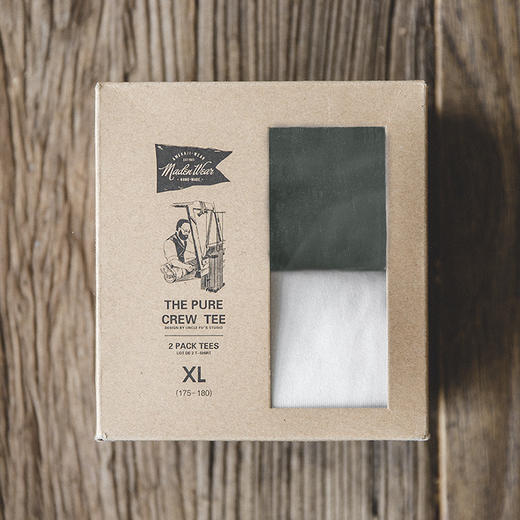 马登工装 美式复古白色t恤内搭短袖打底衫上衣男体恤 商品图10