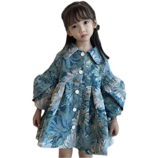 女童春秋中长款外套时髦童装儿童宝宝小女孩秋装新款风衣上衣洋气 商品图4