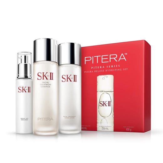 【保税区包邮直发】SK-II 多方位PITERA™三件套保湿修护套组（(神仙水230ml+ 骨胶原乳液100g+ 嫩肤清莹露230ml)-F 商品图0