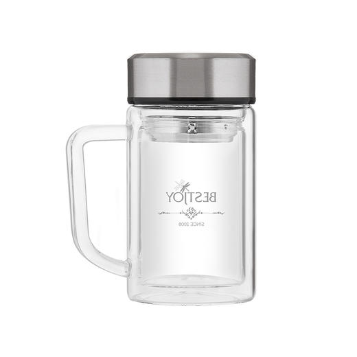 富光拾喜 高硼硅双层办公杯 家用办公茶水杯 350ml BEST06-2009 商品图1