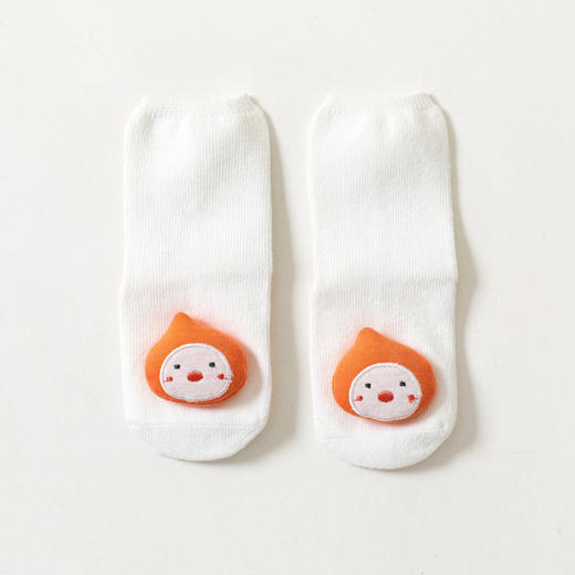 【2双装 卡通公仔点胶地板袜】春秋季新款婴儿袜子卡通公仔宝宝袜防滑地板袜新生儿中筒棉袜 商品图8