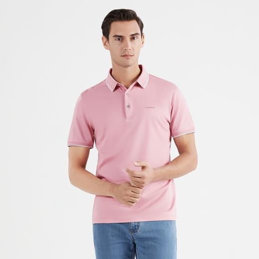 【含桑蚕丝】柒牌短袖polo衫男商务青年休闲夏季薄款翻领保罗衫潮	122T70120 商品图1