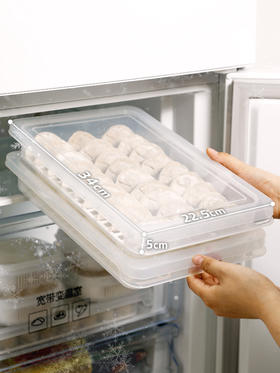 日本霜山家用速冻水饺盒饺子盒冻饺子馄饨盒厨房冰箱保鲜收纳盒