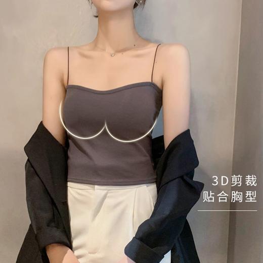 买一送一！【秀出小蛮腰 自带文胸垫！】免穿内衣 聚拢上托 百搭修身 可拆卸胸垫 可外穿遮肉显瘦小打底背心 商品图2