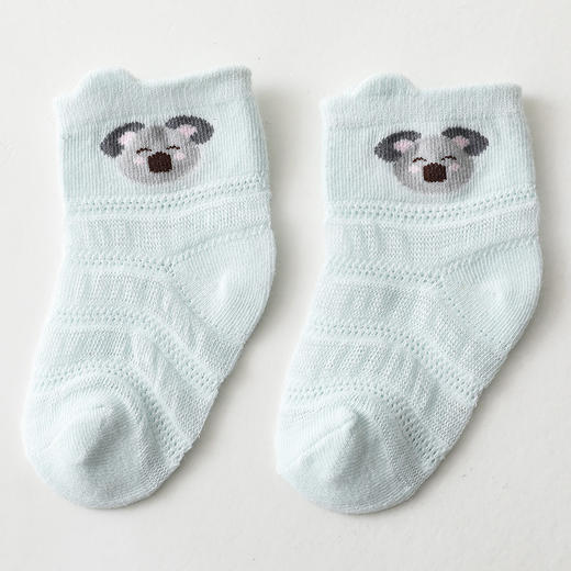 【5双装 超萌卡通 轻薄透气】儿童袜子夏季薄款男童女童网眼袜卡通婴儿棉短袜批发宝宝袜子 商品图10