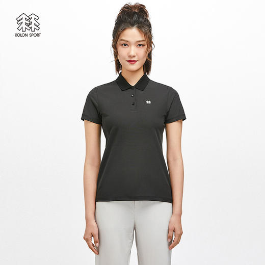 KOLONSPORT可隆POLO衫女款速干上衣防晒短袖吸湿春夏运动保罗衫LKPT2MT620 商品图3