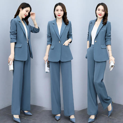 时尚休闲气质高级感，西装阔腿裤两件套 HR-GJC6211 商品图2