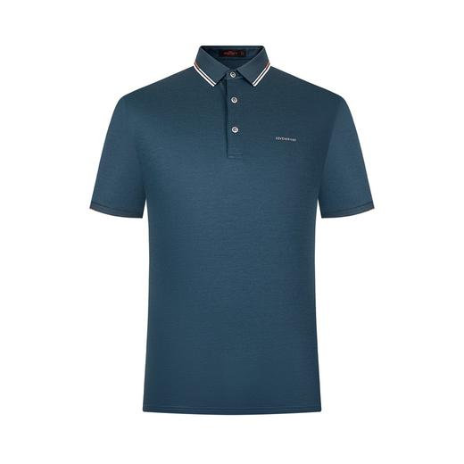 【含桑蚕丝】柒牌短袖polo衫男商务青年休闲夏季薄款翻领保罗衫潮	122T70120 商品图4