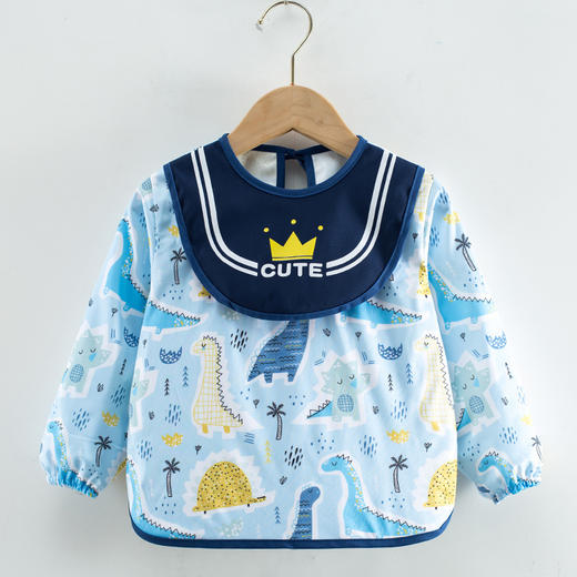 【防水耐脏 解决妈妈烦恼】儿童罩衣全身防水长袖反穿衣宝宝吃饭衣围裙小孩罩衣婴儿围兜护衣 商品图13