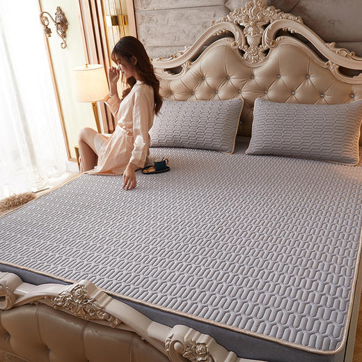 【大豆纤维 乳胶凉席三件套】夏日睡眠黑科技 天然冰感 清爽透气 凉感冰丝面料 不闷不热不沾身 自带清凉 持久凉爽 商品图7