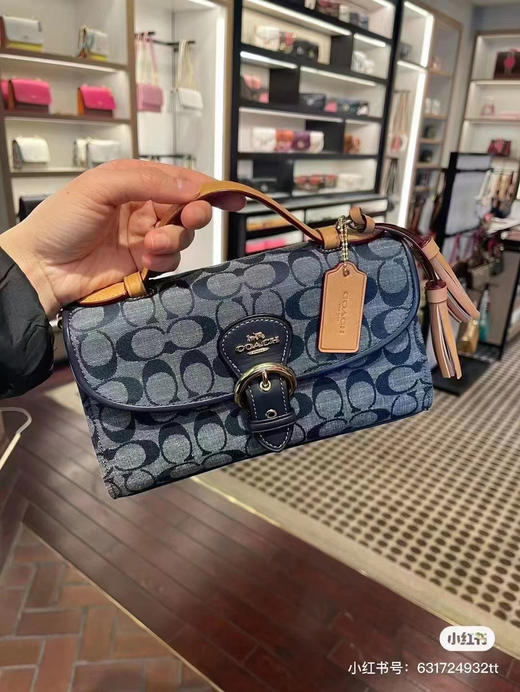 超低折扣闪现！Coach Kleo 香布雷手提包￥1550直邮 商品图3