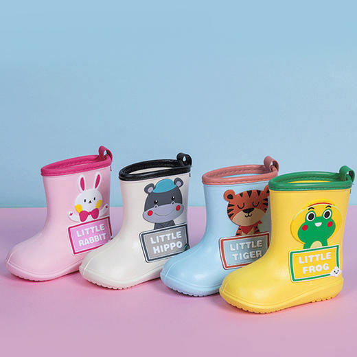 【rain show】防滑耐磨儿童雨鞋 雨中秀小童雨鞋（25-30尺码）-W仓 商品图1