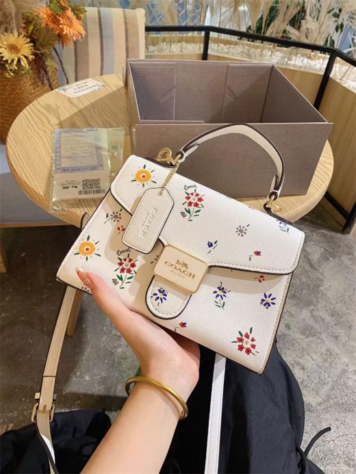 G787CO@CH 花卉印花手提单肩斜挎包 商品图1