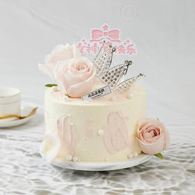 Women's Day 粉雪山玫瑰鲜果蛋糕【惠州】