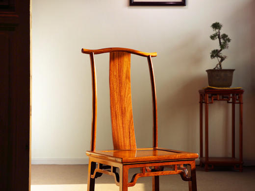 红桥红  家具严选  缅甸花梨（大果紫檀）【嘉木堂 C背 灯挂椅】 商品图1