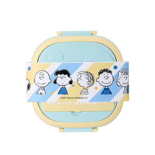 史努比清悦系列 不锈钢单层分隔餐盒 商品图0