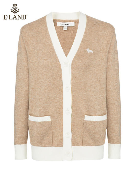 ELAND衣恋2022年春季新款小众洋气别致中长款针织开衫毛衣外套女EECKC12Q2N 商品图4