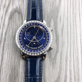 PP百达翡丽‮空星版级升‬6102天月款‮内日‬瓦苍‮列系穹‬你可想象‮空星把‬佩戴在腕上吗？