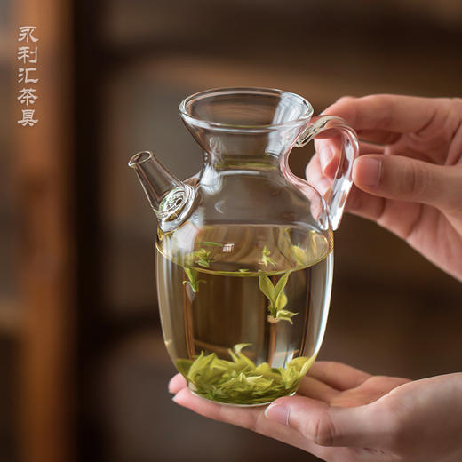 永利汇网红泡绿茶专用泡茶器仿宋执壶玻璃茶壶小号耐热茶具公道茶杯花瓶 商品图2