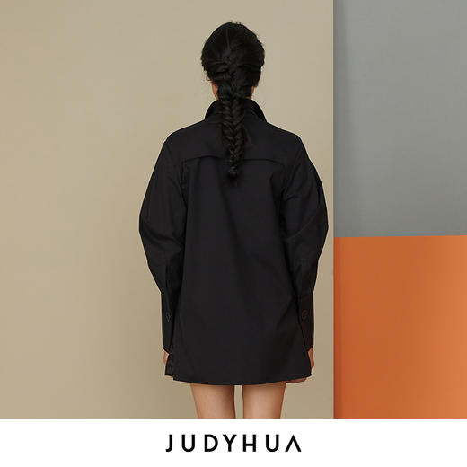JUDYHUA 廓形袖设计宽松衬衫 商品图2