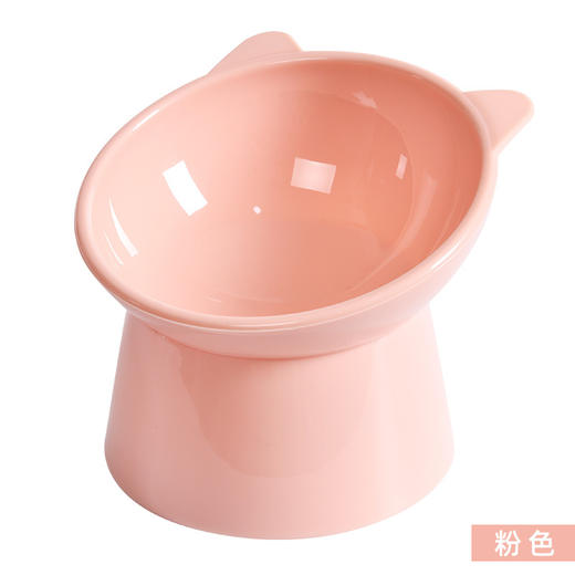 宠物纯色高脚碗 拯救黑下巴 优质PP材质 45°倾斜 护颈椎 防滑耐磨 商品图3