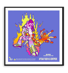 ZZ_LEE｜『蝎式固定』RISO 30cm x 30cm