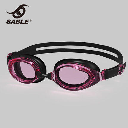 黑貂平光/近视泳镜防水防雾高清男大框女游泳镜带度数潜水游泳眼镜装备 SB-935T SB-935PT 商品图7