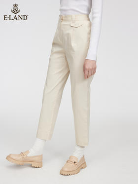 ELAND衣恋2022年春季新款时尚百搭简约微廓通勤萝卜裤休闲裤女EETCC12E1M