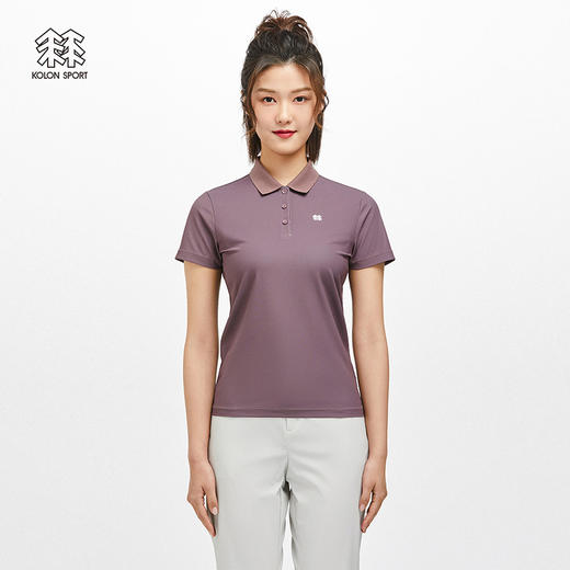 KOLONSPORT可隆POLO衫女款速干上衣防晒短袖吸湿春夏运动保罗衫LKPT2MT620 商品图6