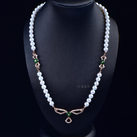 【珍爱】蝴蝶结珍珠项链-ZZ12112120 商品图3