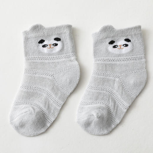 【5双装 超萌卡通 轻薄透气】儿童袜子夏季薄款男童女童网眼袜卡通婴儿棉短袜批发宝宝袜子 商品图8