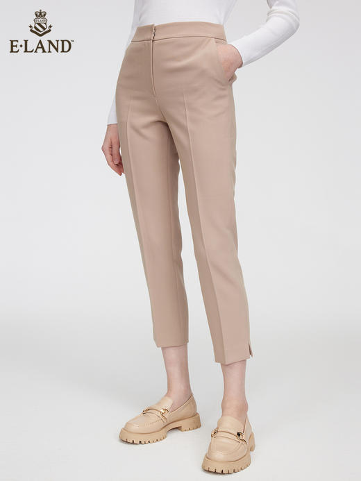 ELAND衣恋2022年春季新款通勤英伦风质感宽松遮肉垂感西装长裤女EETCC12H2C 商品图2