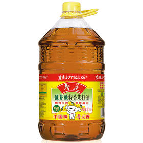 鲁花 食用油 低芥酸特香菜籽油 6.18L 非转基因 物理压榨 新老包装随机发放