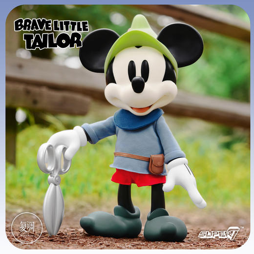 现货 Super7 勇敢小裁缝 米奇 米老鼠动画 潮流玩具 摆件 收藏 商品图1