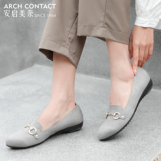 ARCHCONTACT安启美奈百搭软底金属链单鞋82289 商品图2