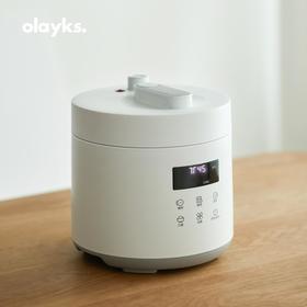 olayks出口原款电压力锅家用智能2.5L小型迷你高压锅饭煲1-2-3人4