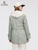 ELAND衣恋2022年春季新款简约百搭小清新双排扣腰带西装领风衣女EEJTC12H1C 商品缩略图2