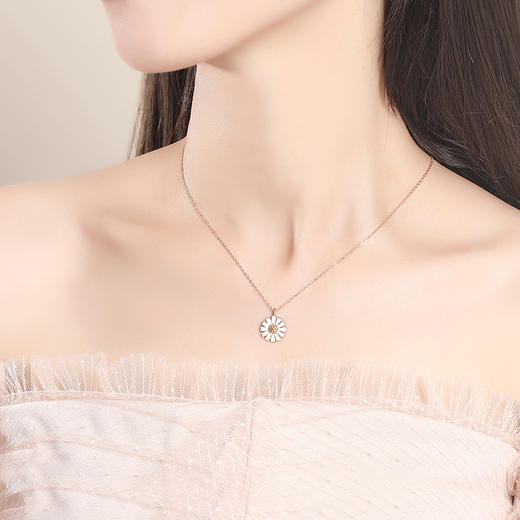 子佩集【雏菊】S925银小清新项链【JHY-N000010B】 商品图2