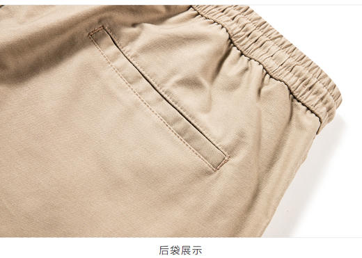 太平鸟男装 新款卡其色中短裤休闲裤子男潮B2GCB2577 商品图1