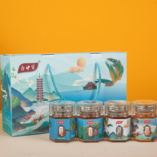 春中宝国潮版蜂蜜100g*4瓶/盒 组合装4款口味   商品图0