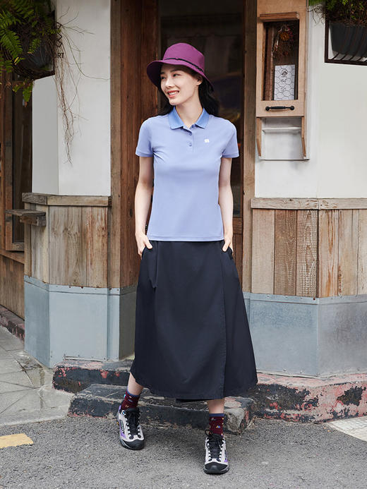 KOLONSPORT可隆POLO衫女款速干上衣防晒短袖吸湿春夏运动保罗衫LKPT2MT620 商品图1