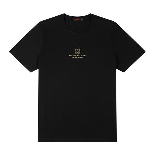 【凉感索罗纳】柒牌短袖t恤男虎头圆领夏季薄款上衣122T71300	122T71300 商品图4