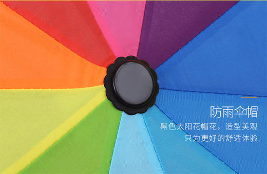 【金皇会员59金币专享】 防紫外线全自动彩虹3折叠雨伞 商品图11