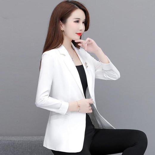 TZF-KMHY220302新款时尚气质休闲薄款小西装外套 商品图3