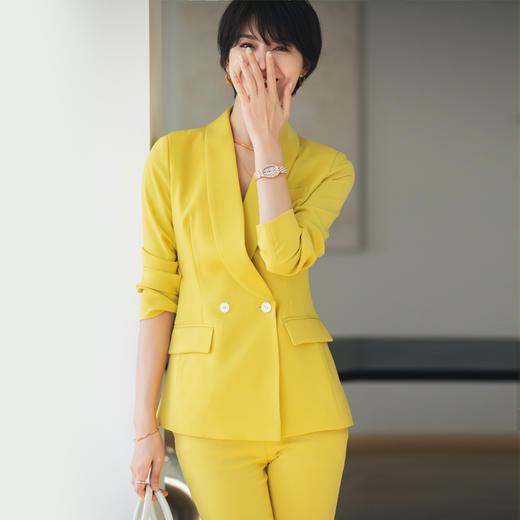 高端西装套装女春秋款职业装气质干练商务正装通勤西服外套 商品图1