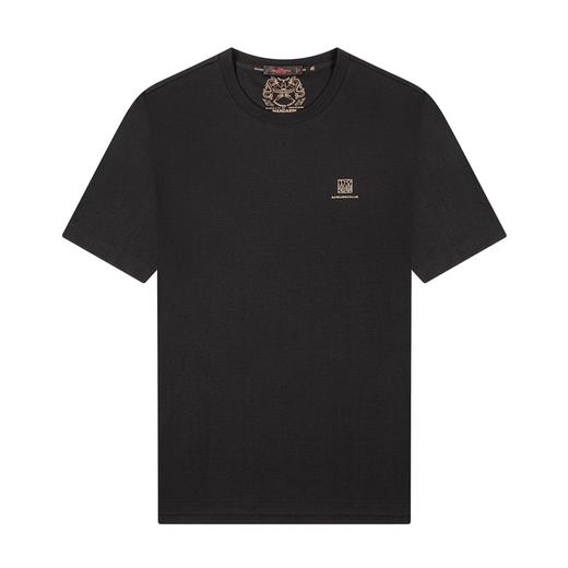 【中华立领】柒牌短袖t恤男国潮中国风休闲薄款夏季圆领体恤衫	122T71670 商品图4