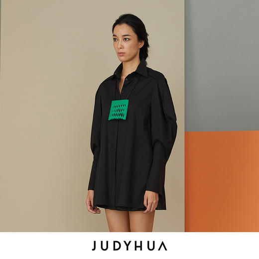 JUDYHUA 廓形袖设计宽松衬衫 商品图1