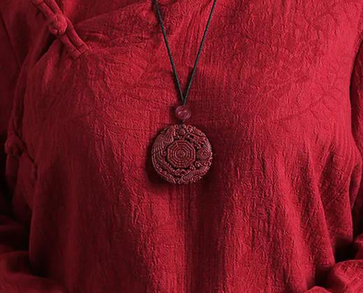 紫金砂龙凤吊坠，原矿朱砂 商品图4